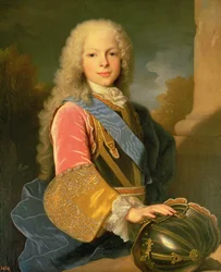 Ferdinand de Bourbon ja Savoy (1713-59) Asturian prinssin muotokuva, 1725
